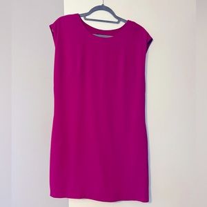 BCX Magenta Short Sleeve Dress with Pockets